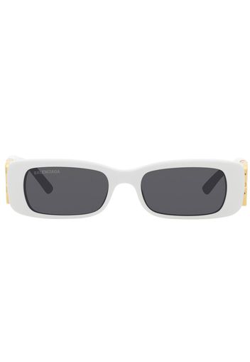 Balenciaga Eyewear Occhiali da sole BB0096S con placca BB - Bianco