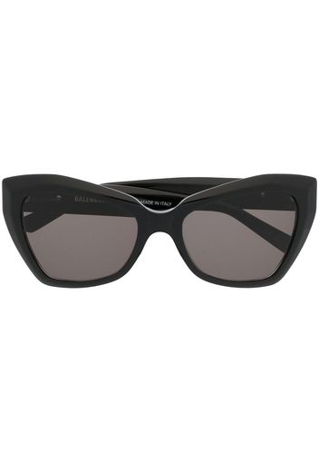Balenciaga Eyewear monogram-plaque butterfly sunglasses - Nero
