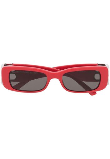 Balenciaga Eyewear Dynasty rectangle-frame sunglasses - Rosso