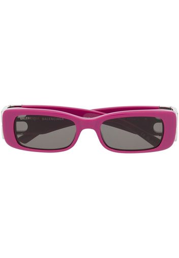 Balenciaga Eyewear Occhiali da sole squadrati con decorazione - Viola