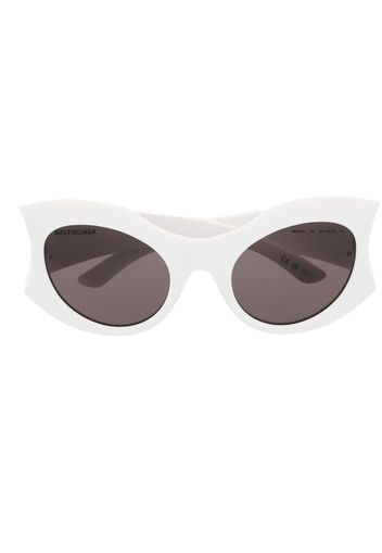 Balenciaga Eyewear Hourglass round sunglasses - Bianco