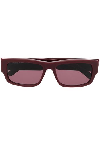 Balenciaga Eyewear rectangle-frame sunglasses - Rosso