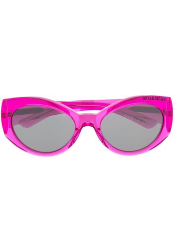 Balenciaga Eyewear debossed-logo cat-eye sunglasses - Rosa