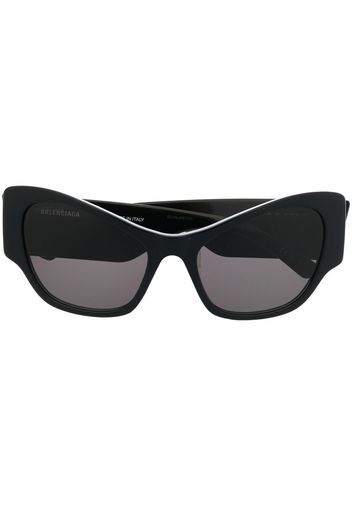 Balenciaga Eyewear enamelled-logo cat-eye frame sunglasses - Nero