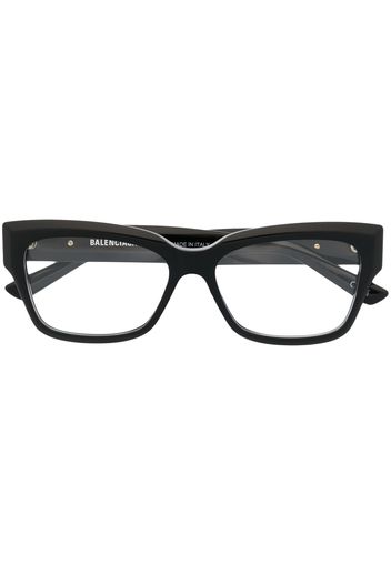 Balenciaga Eyewear Occhiali cat-eye con placca logo - Nero