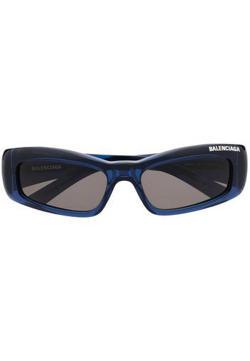 Balenciaga Eyewear logo-print detail sunglasses - Blu