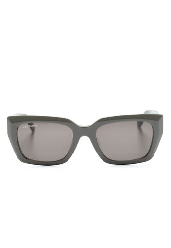 Balenciaga Eyewear logo-lettering square-frame sunglasses - Grigio