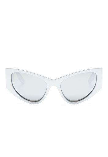 Balenciaga Eyewear Occhiali da sole con stampa - Argento