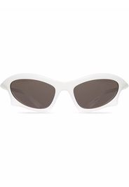 Balenciaga Eyewear Occhiali da sole rettangolari Bat - Bianco