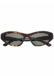 Balenciaga Eyewear Occhiali da sole cat-eye tartarugati - Marrone