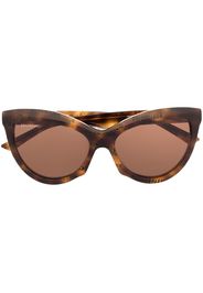 Balenciaga Eyewear Occhiali da sole cat-eye BB - Marrone