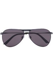 Balenciaga Eyewear logo-tag pilot-frame sunglasses - Nero