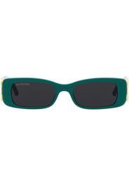 Balenciaga Eyewear Occhiali da sole BB0096S con placca BB - Verde