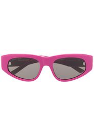 Balenciaga Eyewear Occhiali da sole cat-eye con placca logo - Viola