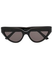 Balenciaga Eyewear logo-plaque cat-eye sunglasses - Nero