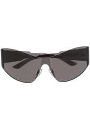 Balenciaga Eyewear shield-transparent-frame sunglasses - Nero