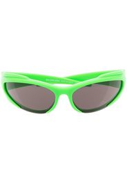 Balenciaga Eyewear Occhiali da sole ovali - Verde