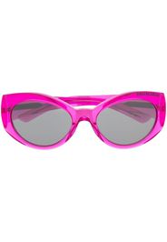 Balenciaga Eyewear debossed-logo cat-eye sunglasses - Rosa