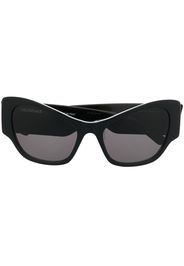 Balenciaga Eyewear enamelled-logo cat-eye frame sunglasses - Nero