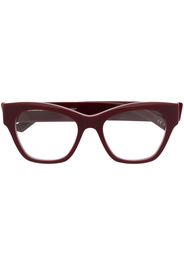 Balenciaga Eyewear logo-engraved cat-eye glasses - Rosso