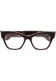 Balenciaga Eyewear logo-engraved cat-eye glasses - Marrone