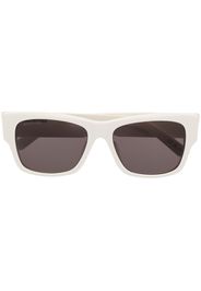 Balenciaga Eyewear logo-engraved square-frame sunglasses - Bianco