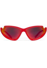 Balenciaga Eyewear Occhiali da sole Side Xpander Cat - Rosso