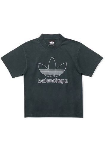 Balenciaga Kids logo-print T-shirt - Verde