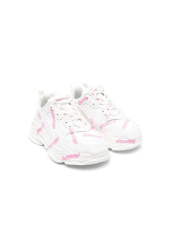 Balenciaga Kids Sneakers con stampa - Bianco