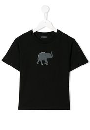 Balenciaga Kids T-shirt con stampa elefante - Nero