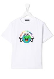 Balenciaga Kids T-shirt You Are the World - Bianco