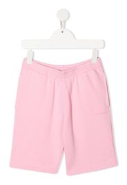 Balenciaga Kids elasticated-waist cotton shorts - Rosa