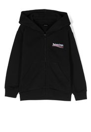 Balenciaga Kids zip-up classic hoodie - Nero