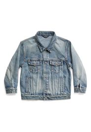 Balenciaga Kids Giacca denim Political Campaign con stampa - Blu