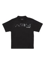 Balenciaga Kids T-shirt Hand Drawn con stampa - Nero