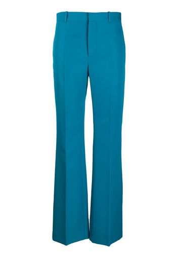 straight leg tailored trousers