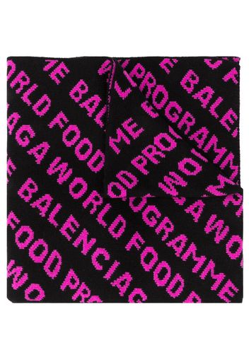 repeated logo scarf