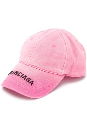 logo print ribbed cap