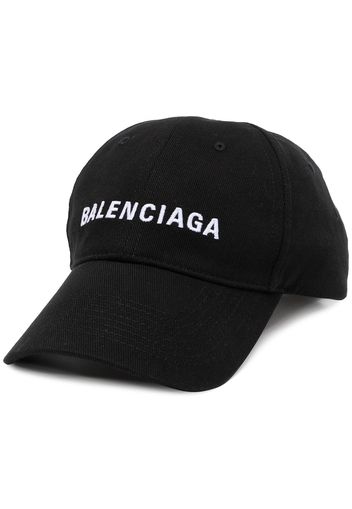 Balenciaga embroidered logo baseball cap jack - Nero