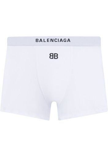 Balenciaga Slip con logo - Bianco