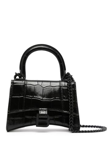 Balenciaga Hourglass embossed mini bag - Nero