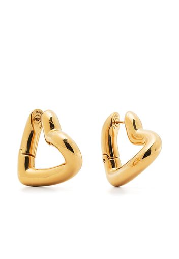 Balenciaga heart-shaped hoop earrings - Oro