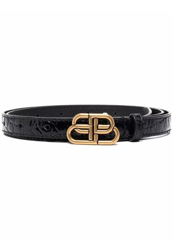 Balenciaga logo-buckle belt - Nero