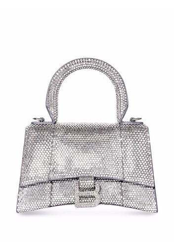 Balenciaga Borsa tote Hourglass con decorazione - Grigio