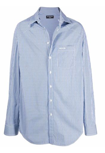 Balenciaga Camicia Decollete - Blu