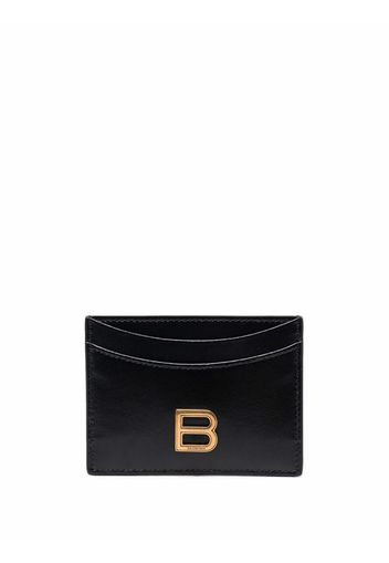 Balenciaga logo-plaque Hourglass cardholder - Nero