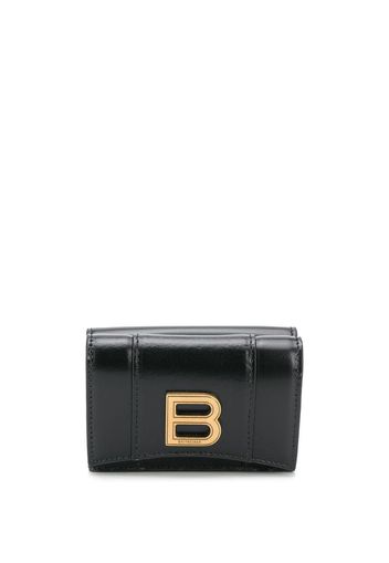 Balenciaga mini Hourglass wallet - Nero