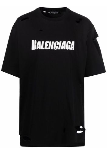 Balenciaga T-shirt con stampa - Nero