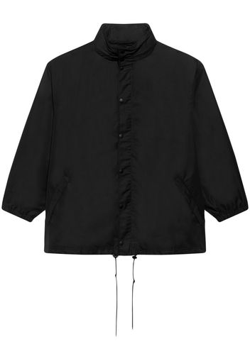 Balenciaga Impermeabile con stampa - Nero