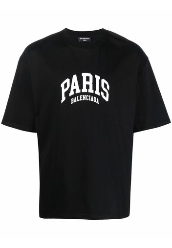 Balenciaga Paris logo cotton T-shirt - Nero